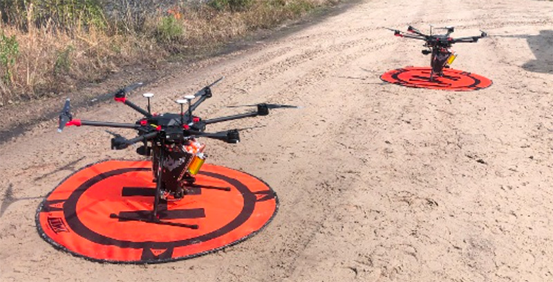 two drones