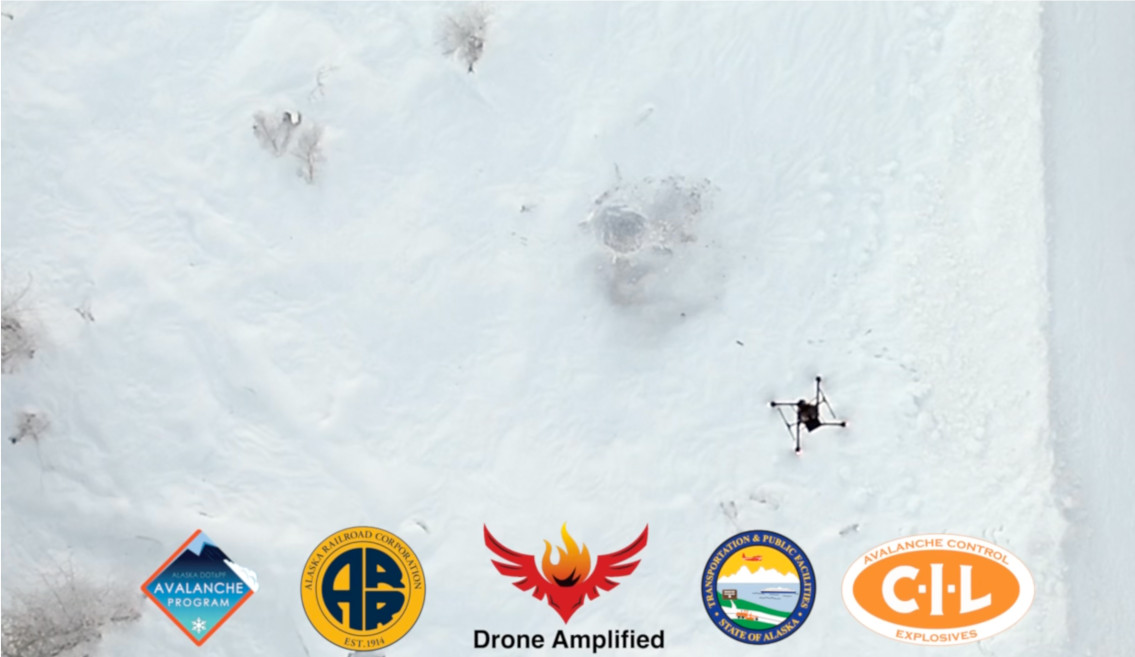 Featured image for “Alaska DOT&PF & Alaska Railroad Announce Pioneering Drone Avalanche Mitigation Efforts with Drone Amplified”
